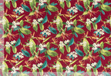 Acacia - Sample Swatch Sample Burg (Dye Lot: 80057) Hawaii Barkcloth Trendtex Fabrics Upholstery Drapery Hawaiian Patio, Outdoor, Wicker, Rattan Material, Furniture, Sofa, Chair, Barkcloth, Upholstery, Hawaiian, Hawaiian, Tropical, Classic Fabric