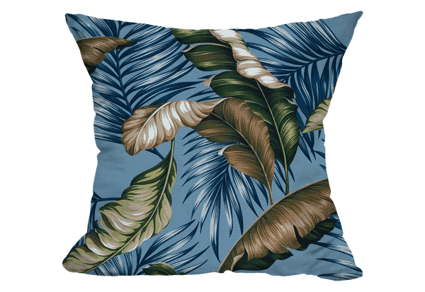 Banana Leaf Slate Crepe Throw Pillow Cover, 20