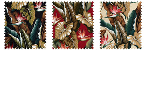 Bird Of Paradise - Sample Swatch Sample  Hawaii Barkcloth Trendtex Fabrics Upholstery Drapery Hawaiian Patio, Outdoor, Wicker, Rattan Material, Furniture, Sofa, Chair, Barkcloth, Upholstery, Hawaiian, Hawaiian, Tropical, Classic Fabric
