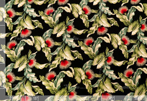 Lehua Black Crepe Barkcloth  Hawaii Barkcloth Trendtex Fabrics Upholstery Drapery Hawaiian Patio, Outdoor, Wicker, Rattan Material, Furniture, Sofa, Chair, Barkcloth, Upholstery, Hawaiian, Hawaiian, Tropical, Classic Fabric