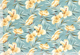 Hawaii Calls - Sample Swatch Sample Aqua (Dye Lot: 80162) Hawaii Barkcloth Trendtex Fabrics Upholstery Drapery Hawaiian Patio, Outdoor, Wicker, Rattan Material, Furniture, Sofa, Chair, Barkcloth, Upholstery, Hawaiian, Hawaiian, Tropical, Classic Fabric