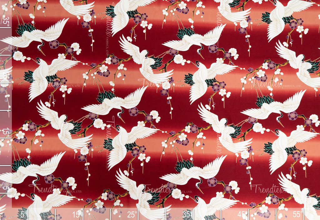 Tsuru Burg Crepe Barkcloth Default Title Hawaii Barkcloth Trendtex Fabrics Upholstery Drapery Hawaiian Patio, Outdoor, Wicker, Rattan Material, Furniture, Sofa, Chair, Barkcloth, Upholstery, Hawaiian, Hawaiian, Tropical, Classic Fabric