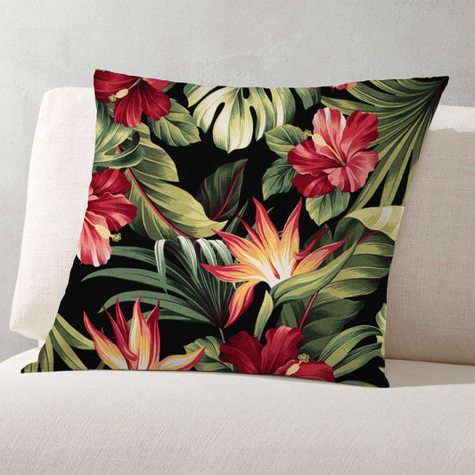 Pua Black Kahala Barkcloth Hawaii Barkcloth Trendtex Fabrics Upholstery Drapery Hawaiian Patio, Outdoor, Wicker, Rattan Material, Furniture, Sofa, Chair, Barkcloth, Upholstery, Hawaiian, Hawaiian, Tropical, Classic Fabric