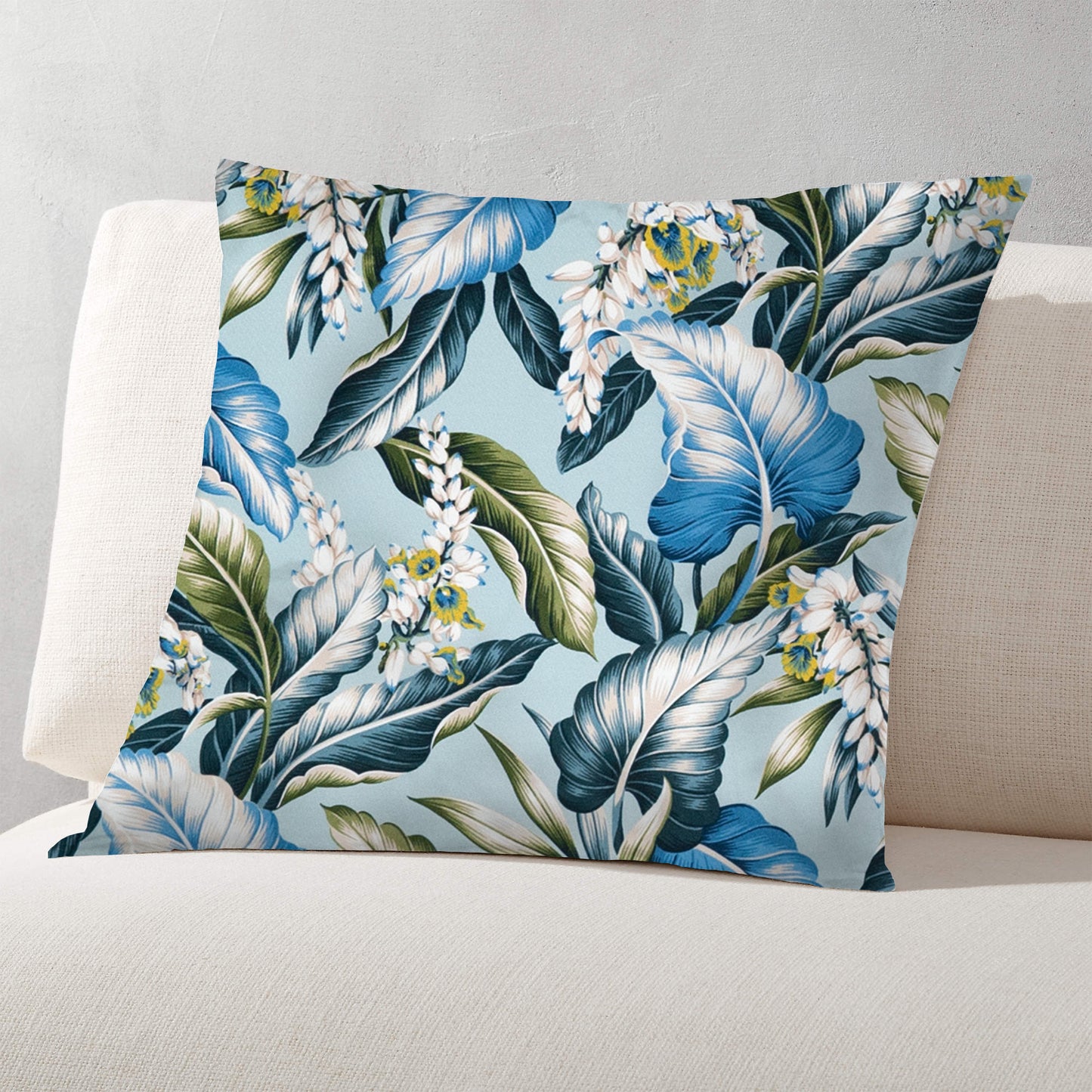 Shell Ginger Aqua Crepe Barkcloth Hawaii Barkcloth Trendtex Fabrics Upholstery Drapery Hawaiian Patio, Outdoor, Wicker, Rattan Material, Furniture, Sofa, Chair, Barkcloth, Upholstery, Hawaiian, Hawaiian, Tropical, Classic Fabric