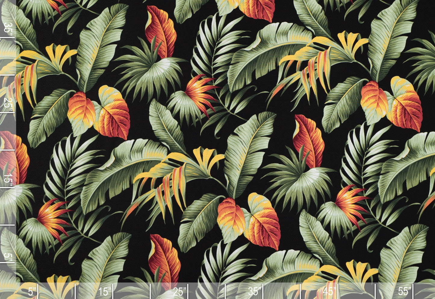 3.8 Yard Ahiki Black Crepe - Short Yardage