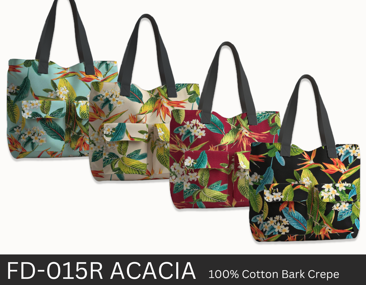 Acacia - Tropical Hawaiian Print Fabric | Hawaii Bark – Hawaii Acacia - Tropical Hawaiian Print Fabric | Hawaii Bark – Hawaii