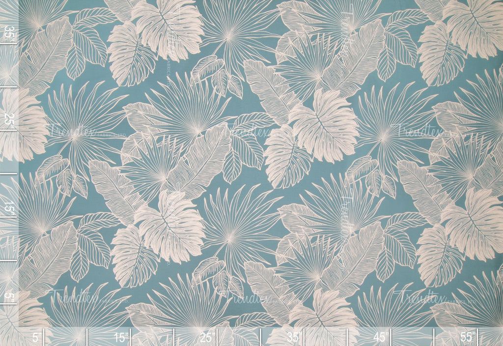 2 Yards Kamaile Aqua Crepe - Short Yardage