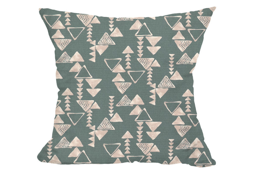 Aumakua Slate Crepe Throw Pillow Cover, 20" X 20"