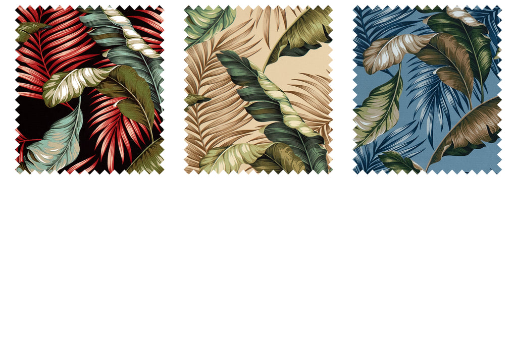 Banana Leaf - Sample Swatch Sample  Hawaii Barkcloth Trendtex Fabrics Upholstery Drapery Hawaiian Patio, Outdoor, Wicker, Rattan Material, Furniture, Sofa, Chair, Barkcloth, Upholstery, Hawaiian, Hawaiian, Tropical, Classic Fabric