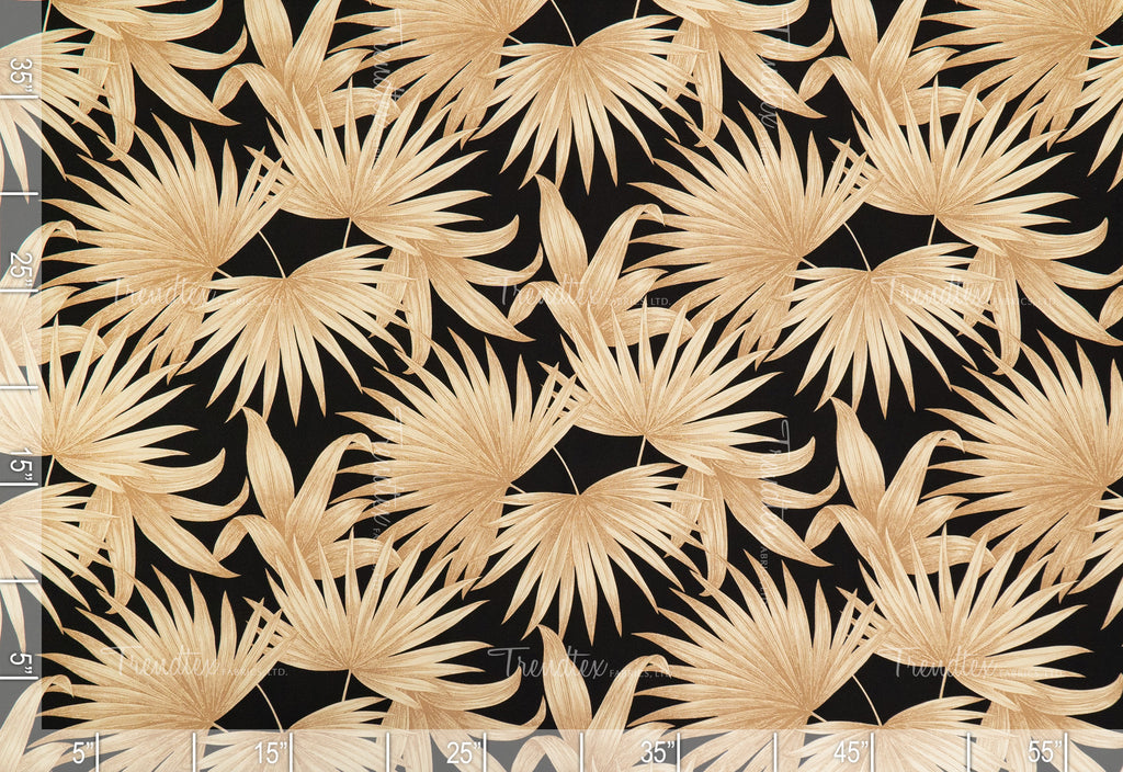 Fandom - Sample Swatch Sample Black (Dye Lot: 80034) Hawaii Barkcloth Trendtex Fabrics Upholstery Drapery Hawaiian Patio, Outdoor, Wicker, Rattan Material, Furniture, Sofa, Chair, Barkcloth, Upholstery, Hawaiian, Hawaiian, Tropical, Classic Fabric