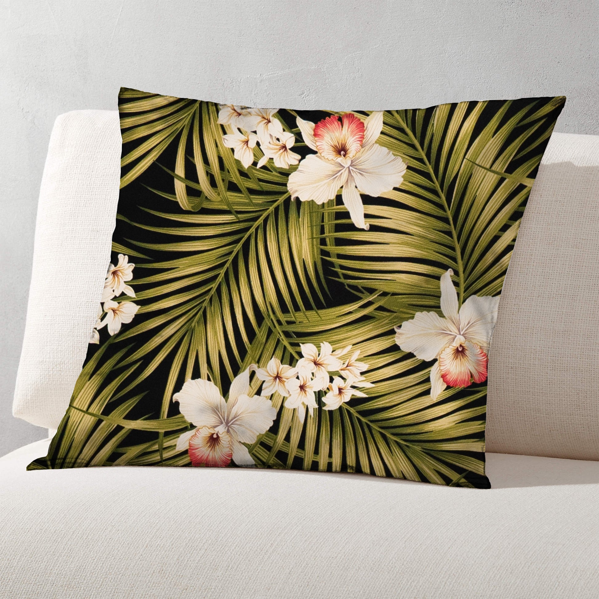 Fern Black Crepe Barkcloth  Hawaii Barkcloth Trendtex Fabrics Upholstery Drapery Hawaiian Patio, Outdoor, Wicker, Rattan Material, Furniture, Sofa, Chair, Barkcloth, Upholstery, Hawaiian, Hawaiian, Tropical, Classic Fabric