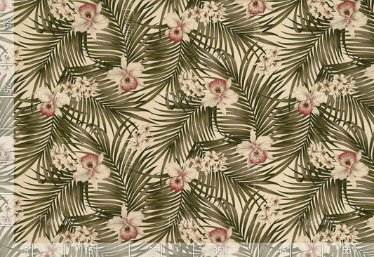 Fern Natural Crepe Barkcloth Default Title Hawaii Barkcloth Trendtex Fabrics Upholstery Drapery Hawaiian Patio, Outdoor, Wicker, Rattan Material, Furniture, Sofa, Chair, Barkcloth, Upholstery, Hawaiian, Hawaiian, Tropical, Classic Fabric