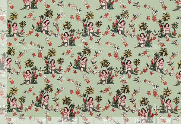 Island Princess Mint Crepe