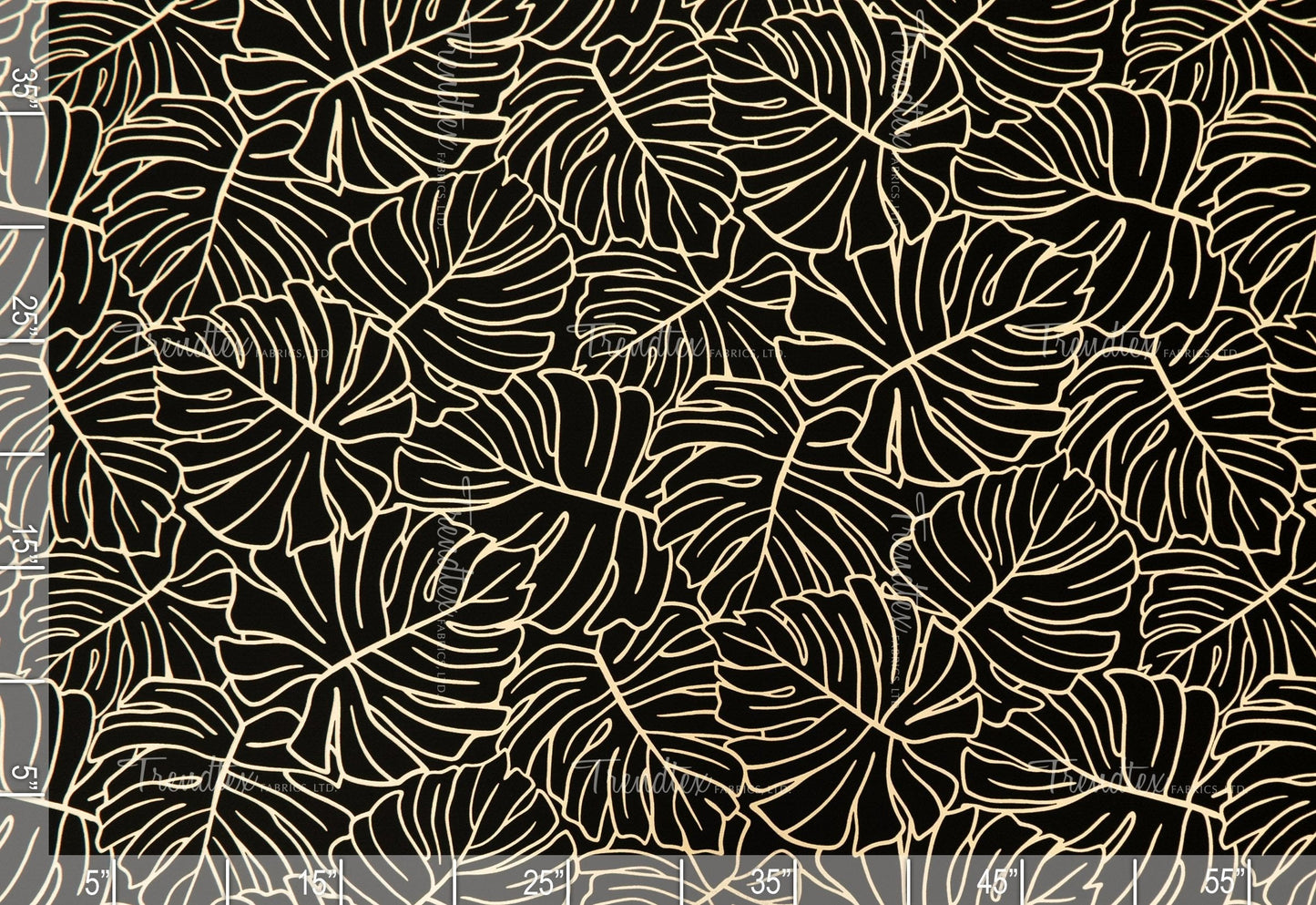 Aloha Nui Black Crepe Barkcloth Default Title Hawaii Barkcloth Trendtex Fabrics Upholstery Drapery Hawaiian Patio, Outdoor, Wicker, Rattan Material, Furniture, Sofa, Chair, Barkcloth, Upholstery, Hawaiian, Hawaiian, Tropical, Classic Fabric