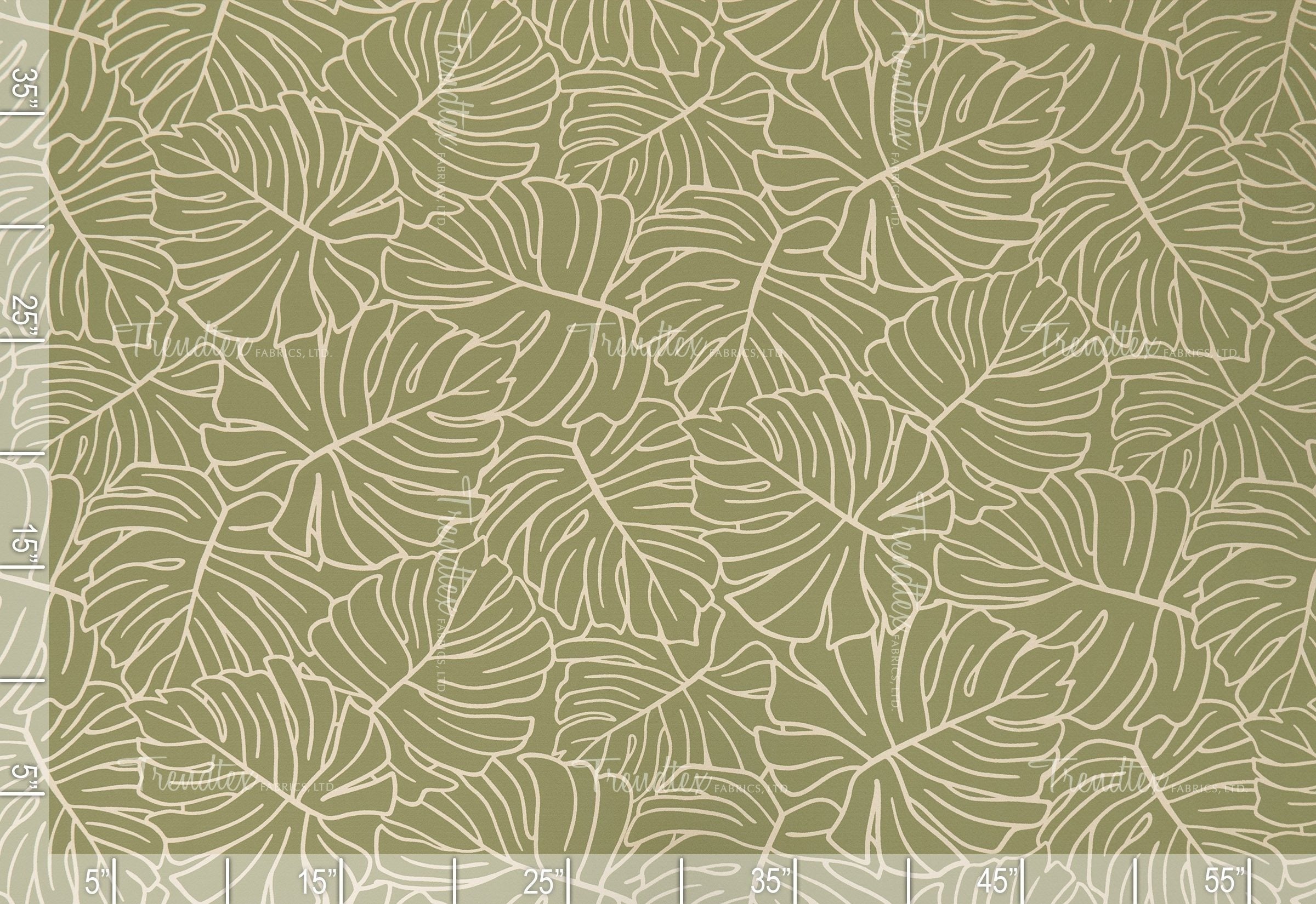 Aloha Nui - Tropical Hawaiian Print Fabric | Hawaii Barkcloth