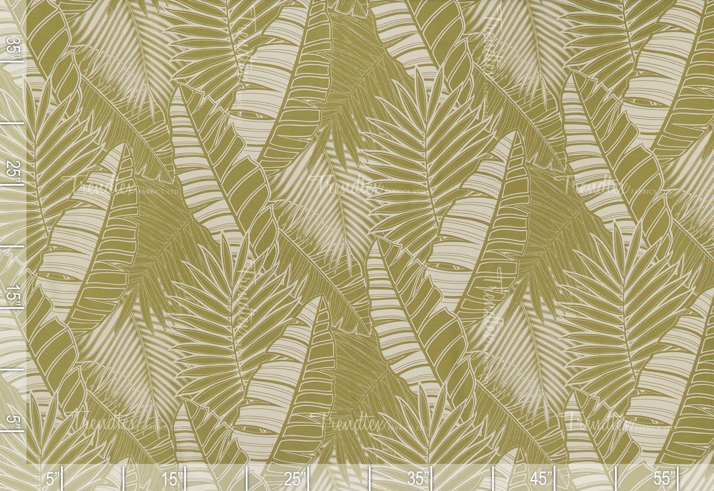 ハワイアンリーフ Bird of Paradise - Tropical Hawaiian Print Fabric | Hawaii Barkcloth