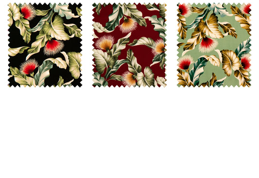 Lehua - Sample Swatch Sample  Hawaii Barkcloth Trendtex Fabrics Upholstery Drapery Hawaiian Patio, Outdoor, Wicker, Rattan Material, Furniture, Sofa, Chair, Barkcloth, Upholstery, Hawaiian, Hawaiian, Tropical, Classic Fabric