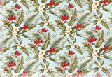 Maunawili Sky Kahala Barkcloth Default Title Hawaii Barkcloth Trendtex Fabrics Upholstery Drapery Hawaiian Patio, Outdoor, Wicker, Rattan Material, Furniture, Sofa, Chair, Barkcloth, Upholstery, Hawaiian, Hawaiian, Tropical, Classic Fabric