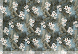 Plumeria Palm - Sample Swatch Sample Slate (Dye Lot: 80145) Hawaii Barkcloth Trendtex Fabrics Upholstery Drapery Hawaiian Patio, Outdoor, Wicker, Rattan Material, Furniture, Sofa, Chair, Barkcloth, Upholstery, Hawaiian, Hawaiian, Tropical, Classic Fabric