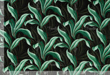 Retro Leaves - Sample Swatch Sample Black (Dye Lot: 80065) Hawaii Barkcloth Trendtex Fabrics Upholstery Drapery Hawaiian Patio, Outdoor, Wicker, Rattan Material, Furniture, Sofa, Chair, Barkcloth, Upholstery, Hawaiian, Hawaiian, Tropical, Classic Fabric