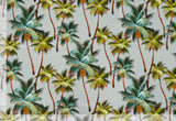 Palm Trees - Sample Swatch Sample Grey (Dye Lot: 80115) Hawaii Barkcloth Trendtex Fabrics Upholstery Drapery Hawaiian Patio, Outdoor, Wicker, Rattan Material, Furniture, Sofa, Chair, Barkcloth, Upholstery, Hawaiian, Hawaiian, Tropical, Classic Fabric