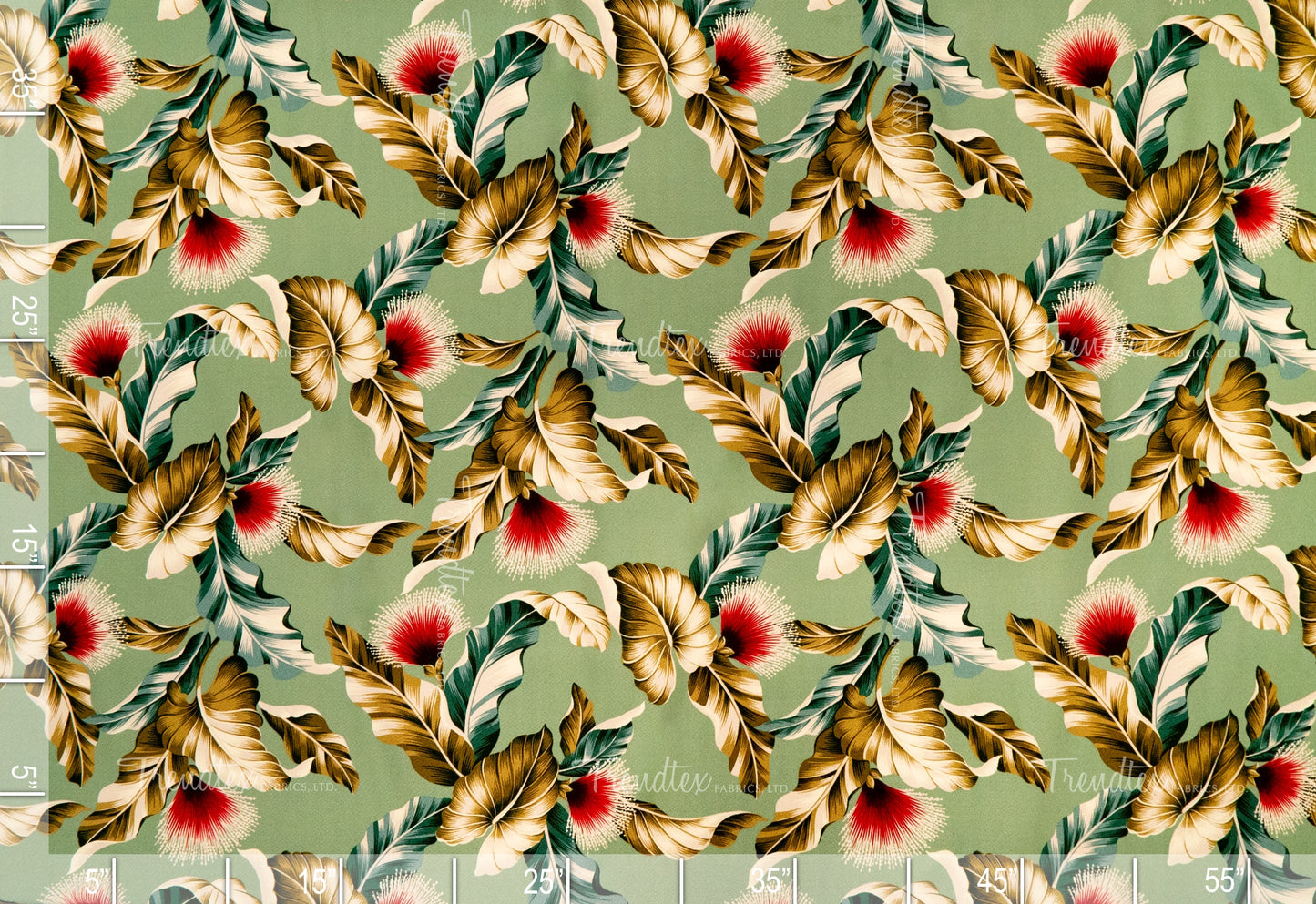 Lehua - Sample Swatch Sample Sage (Dye Lot: 80104) Hawaii Barkcloth Trendtex Fabrics Upholstery Drapery Hawaiian Patio, Outdoor, Wicker, Rattan Material, Furniture, Sofa, Chair, Barkcloth, Upholstery, Hawaiian, Hawaiian, Tropical, Classic Fabric